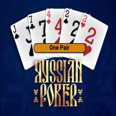 Russian Poker by OneTouch Games, showcased at baxterbet-casino.eu – game logo